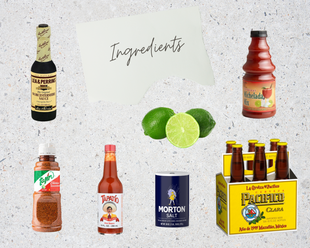 Michelada ingredients 